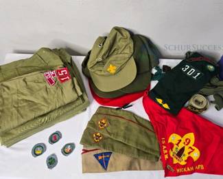 Boy Scouts of America Uniform Set with Hickam AFB and Clinton M.D. Patches