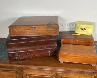 Vintage Wooden Jewelry Boxes