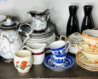 Japanese Porcelain Tea Set & More