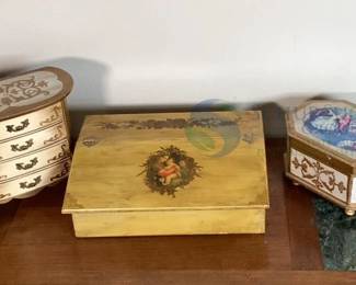 Vintage Wood Jewelry Boxes