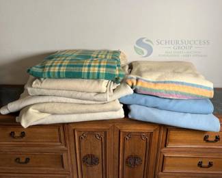 American Woolen 100% Virgin Wool Blankets, Multiple Colors & Patterns