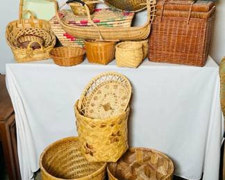 Multicolor Woven Baskets
