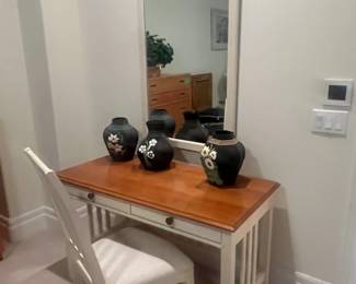 Thomasville desk, chair & mirror