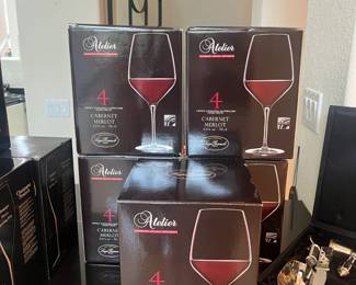 Atelier Cabernet Merlot Glasses - New In Boxes