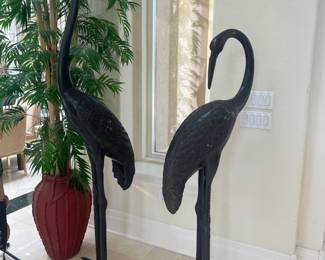 Vintage pair of Cranes (heavy)