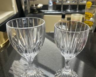 Mikasa "Park Lane" Wine and Water Glasses (12 of each)