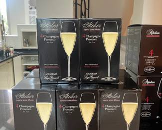 Atelier Champagne Prosecco Glasses - New In Boxes
