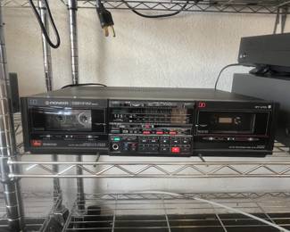 Pioneer Double Cassette Tape Deck