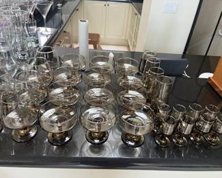 Libby Smoked Brandy, Cordial and Sherbet/Champagne Glasses
