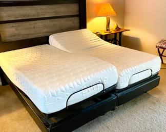 Rejuven8 Adjustable Bed with Purple Mattress
Wireless base by Denver Mattress (Model AB-APRJ82TX) featuring Zero Gravity, massage with adjustable intensity, programmable memory settings, and under-bed lighting. Includes working wireless remote.
Topped with a premium Purple® mattress