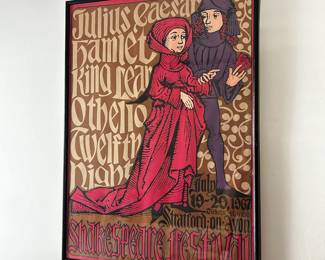 Vintage Shakespeare Festival poster, 1968