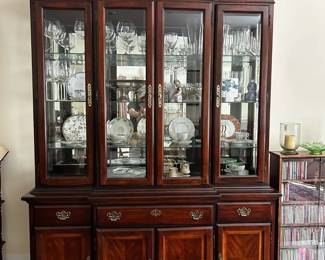 Cherry china hutch