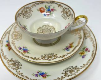 Tirschenreuth tea cup trio