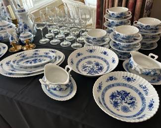 Dresden Blue Onion serveware