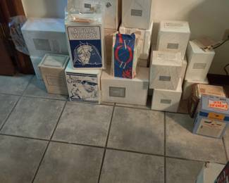 Beer steins in boxes