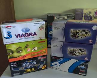 Die cast model race cars