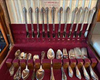 Silver plated flatware