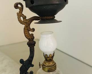 Antique oil lamp