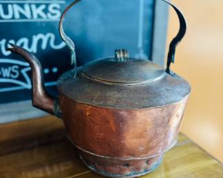 Large copper tea kettle