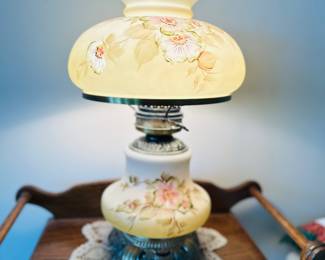 Fabulous hurricane double globe lamp