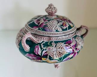 Beautiful antique lidded dish