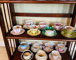Many tea cups