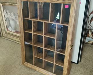 vintage curio case