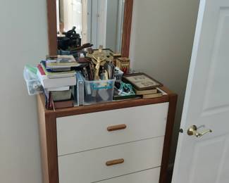 dresser and mirror