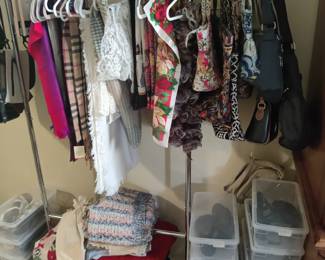 scarves, purses