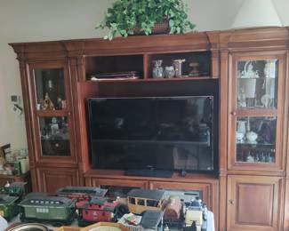 entertainment center, large Sony flat screen