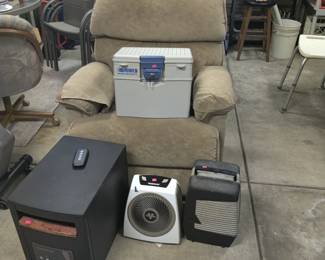 space heaters, storage box