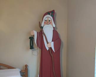 Tall Standing Santa with lantern