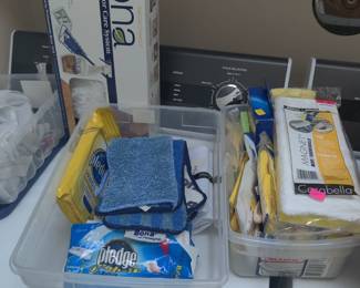 Cleaning supplies (washer dryer not for sale)