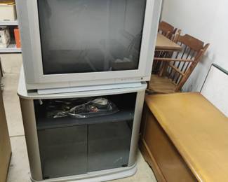 Vintage television with stand
