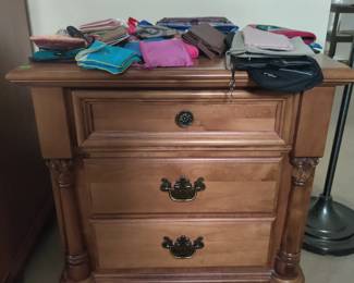 hardwood nightstand