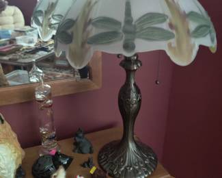 painted lamp, collectables