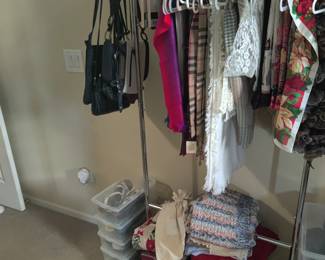 scarves, purses