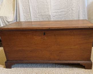 Early 19th century American walnut chest 32 1/2 x 15 1/2 x 16