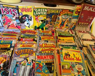 Mid- 1960s to 1970s comics and Mad magazines