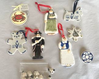 Handmade Pottery, Ornaments Pin Buttons