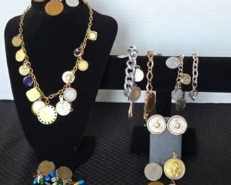 Vintage Coin Charm Bracelets EarringsPendants
