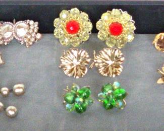 Vintage 40s Judith McCann Wingback Earrings
