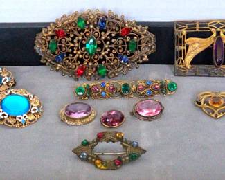 Antique Art Nouveau Pins And More