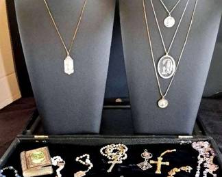 Rosaries Religious Medals Germany, Italy, Sterling