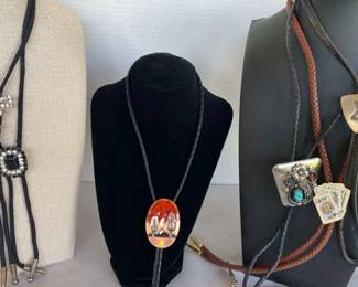 Bolo Fashion Ties Signed, Enamel