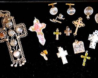 Carved Jerusalem MotherofPearl Crosses Other Artisan Cross