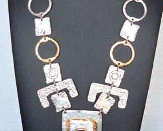 J Jansen Modernist Brutalist Necklace
