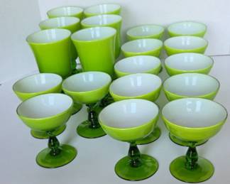 Rare MCM Carlo Moretti Italy, Lime Green