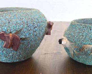 Native American Zuni Fetish Pots