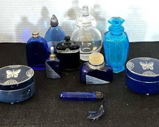 Perfume Bottles Vanity Evening In Paris, Oneida